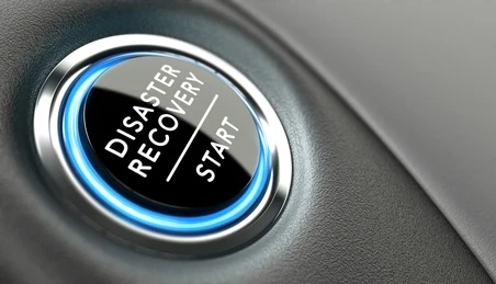 Start the disaster recovery button